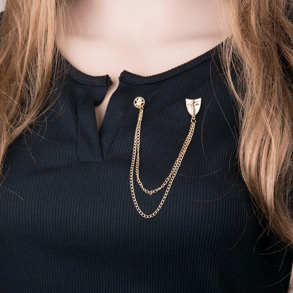 Ghim Cài Áo Hình Mặt Nạ Độc Đáo