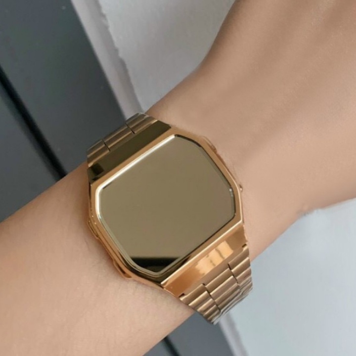 Đồng hồ nam cảm ứng tráng gương, đồng hồ nữ điện tử phong cách Hàn Quốc unisex điều chỉnh được dây đeo cho giới trẻ CiCi | BigBuy360 - bigbuy360.vn