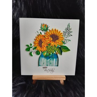 THIỆP HANDMADE HAPPY BIRTHDAY( THIỆP QUILLING)