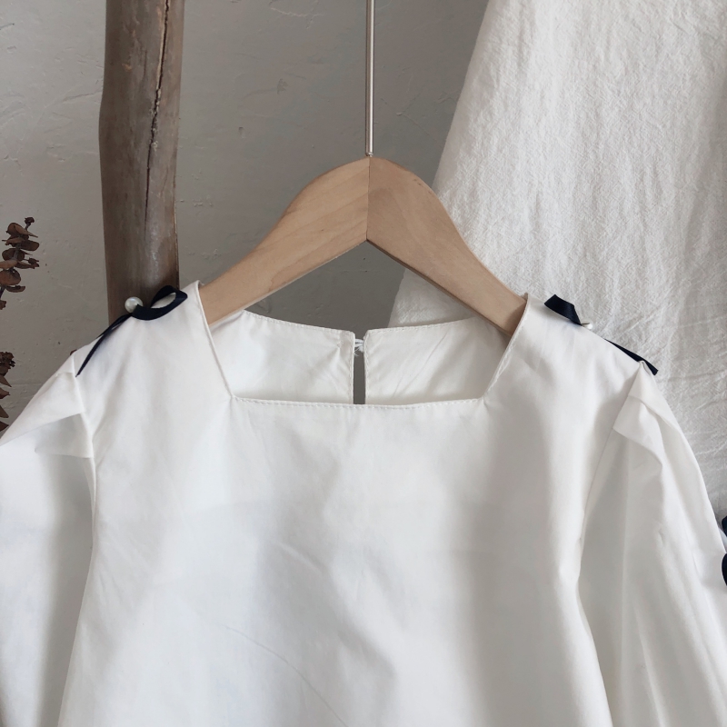 Áo Sơ Mi Tay Phồng Dễ Thương Cho Bé Gái