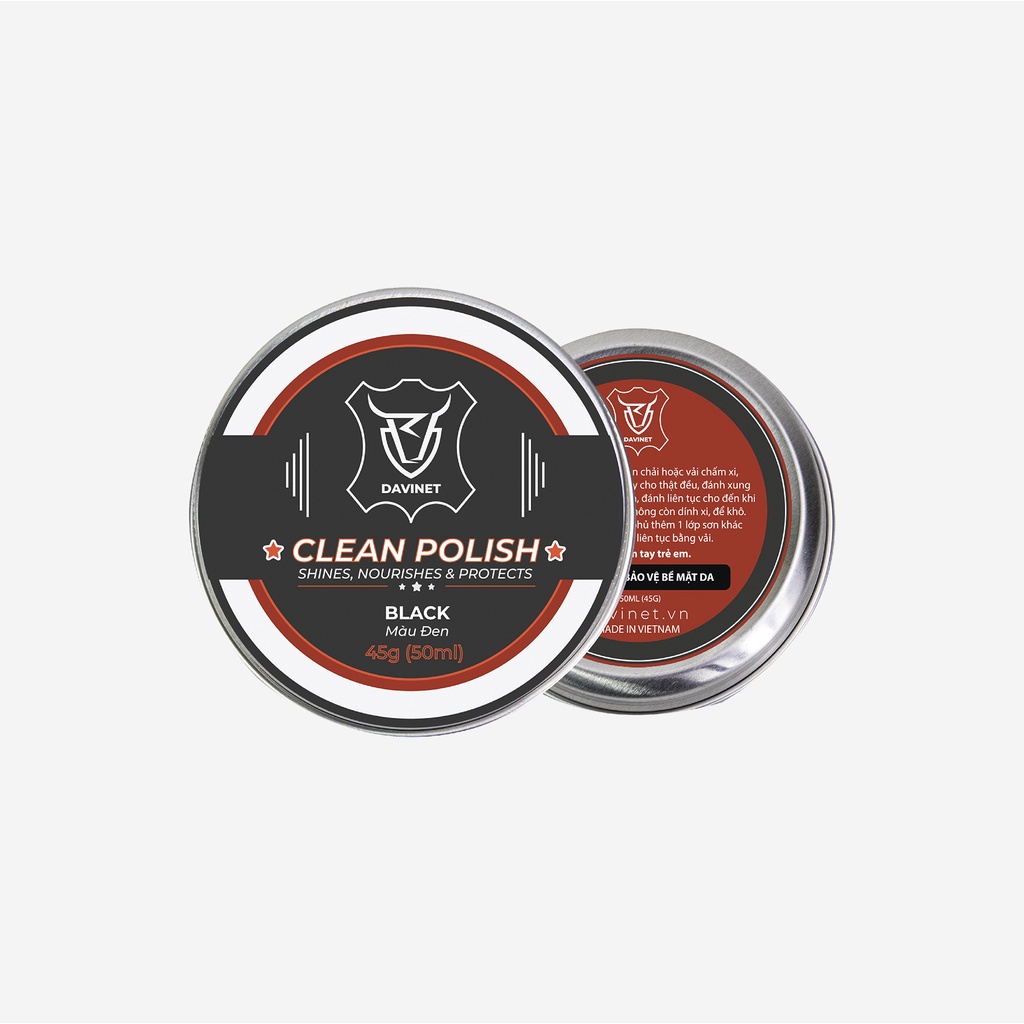 Xi Đánh Giày Dưỡng áo DAVINET Pkx-21-01 Chuyển Bảo Dưỡng Đồ Da Vệ Sinh Làm Mới Và Bảo Vệ Bề Mặt Giày, Áo Da