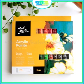Màu acrylic mont marte 24 màu 12ml_set acrylic 24 màu / 12ml