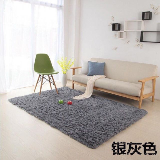 Thảm lông trải sàn size 1m6 x 2m (Đủ Màu ) - Hàng loại 1 có mặt chống trượt lông dài