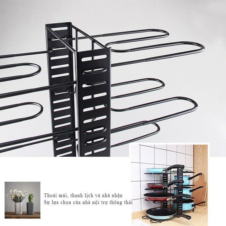 Kệ để xoong nồi đa năng Giá đựng đồ nhà bếp thép không gỉ (kệ xương cá M10)