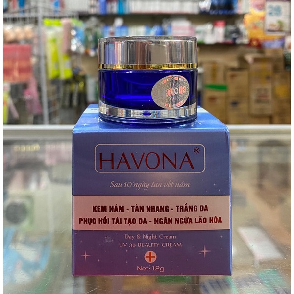 Kem nám, tàn nhang, trắng da phục hồi tái tạo da, ngăn ngừa lão hóa Havona