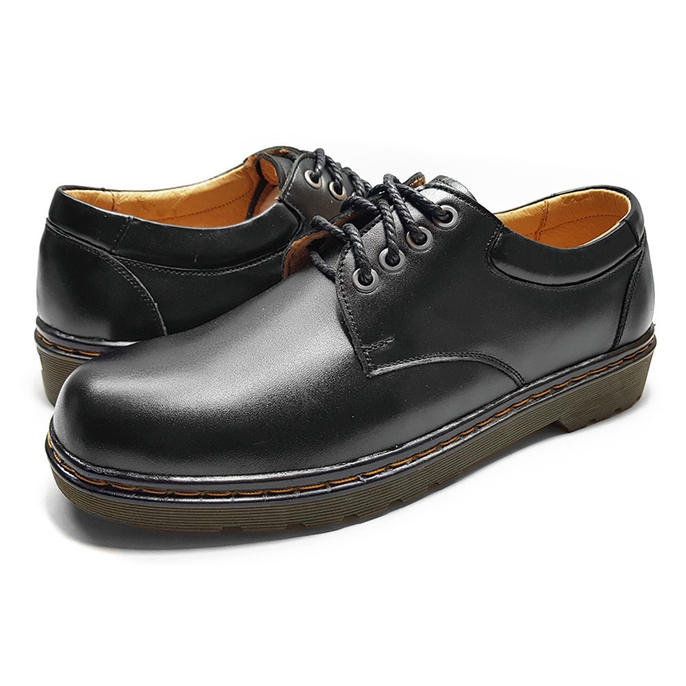 Giày Doctor Nam Giày Boot Nam Da Bò Thật Ensado DR4816 (Đen)