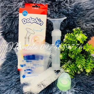 Hút sữa tay dạng xilanh Dolphin 100ml (tặng thêm 5 túi trữ sữa)
