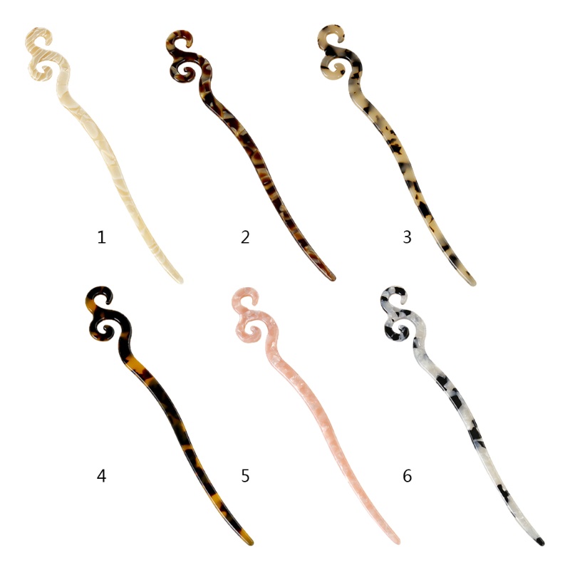 Trâm Cài Tóc Acetate Phong Cách Truyền Thống Cổ Điển Cho Nữ