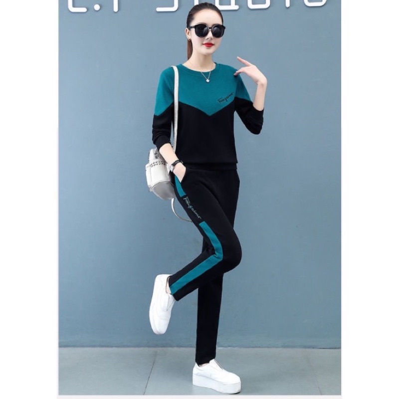 Đồ bộ thu đông nữ dài tay - Bộ thể thao mặc nhà Lina Store