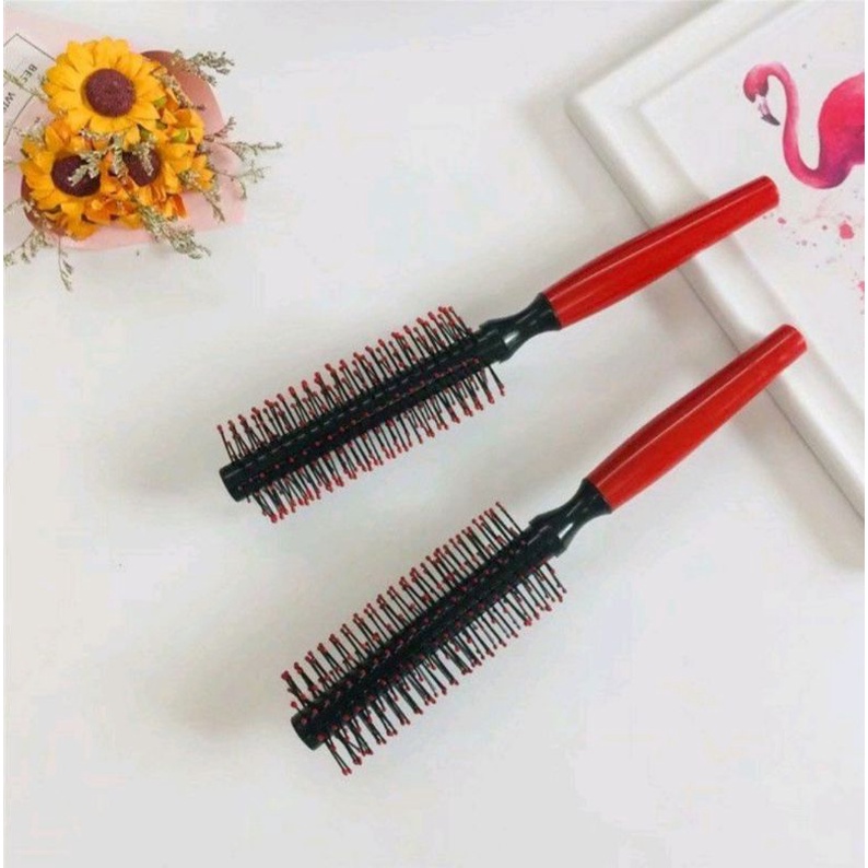 Lược gương, Lược gỗ tròn sấy tóc - Lược gỗ tròn sẵn  tạo kiểu phù hợp cho mọi lứa tuổi