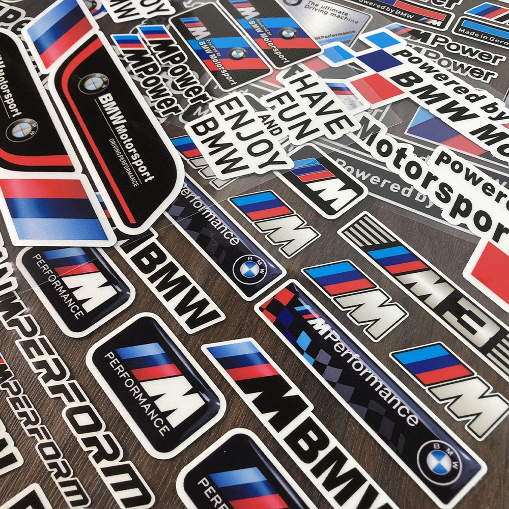 Huy Hiệu Dán Trang Trí Xe Hơi BMW Motorrad Motorsport Phản Quang