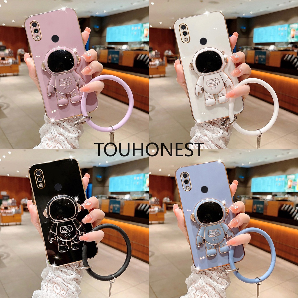 Ốp Điện Thoại Silicon Hình Phi Hành Gia Có Casing Xiaomi Redmi Note 7 Pro Case Redmi 9 Prime 9C NFC Case Redmi 10A Case Redmi K30S Case Redmi K40 Pro Case Redmi K50 Gaming Edition Case Redmi K20 Silicone Protect 3D New Astronautstand With Ring Phone Case