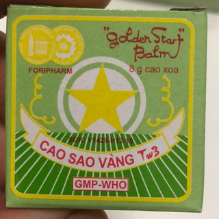 Cao sao vàng (dầu cù là) dược TW3 Golden Star hộp 8g