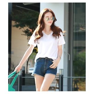 ÁO THUN NỮ COTTON CO GIÃN 4 CHIỀUCỔ TIM  RẺ BỀN ĐẸP, ÁO PHÔNG NỮ CỔ CHỮ V chính hãng KADINO