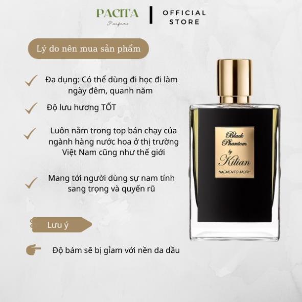 Nước Hoa Nam Kilian Black Phantom Memento Mori EDP 50ml- Đẳng cấp sang trọng, lịch lãm đàn ông.