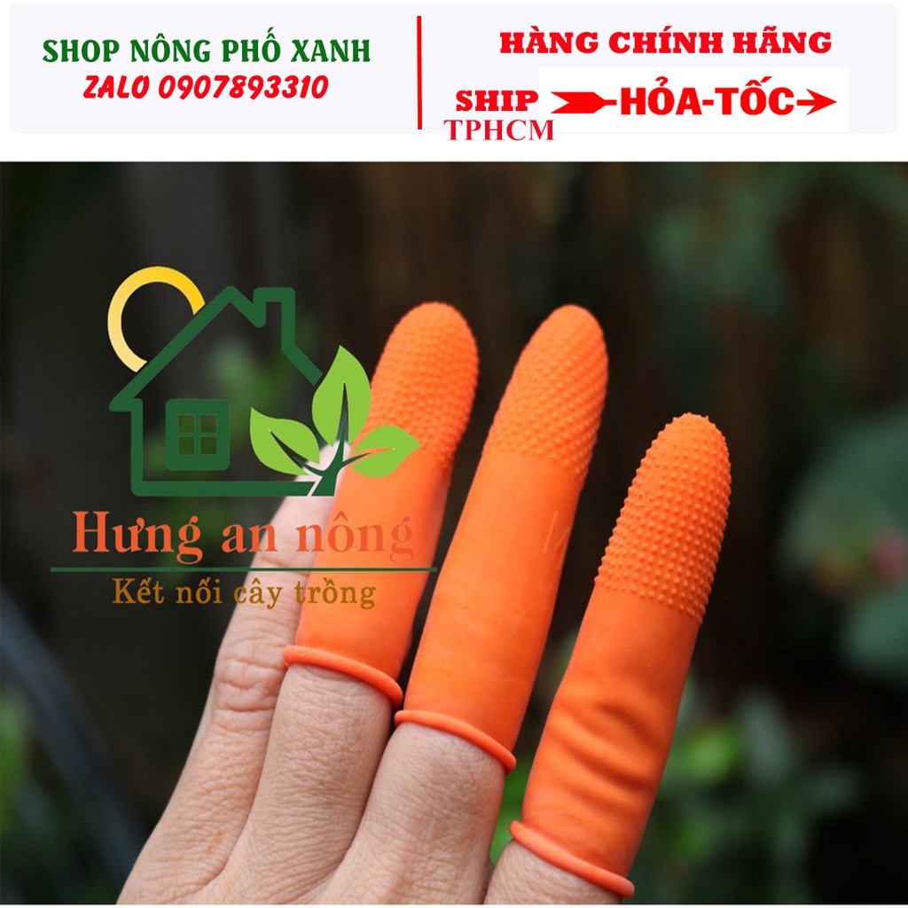 Bộ dụng cụ dao móng tay và bao tay xỏ ngón siêu tiện lợi hái rau thu hoặc trái làm bếp rất nhanh