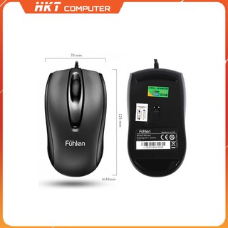 Chuột máy tính Fuhlen L102 Đen - Hàng chính hãng BH 24 tháng