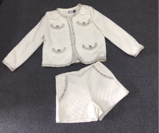 Set Tweed Cực Sang Chảnh 🌟CAO CẤP🌟( Còn Màu Trắng )