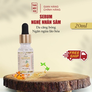 Serum nghệ nhân sâm giúp da căng bóng trắng hồng và hỗ trợ ngăn ngừa lão hóa-Thảo Mộc Xưa  20ml