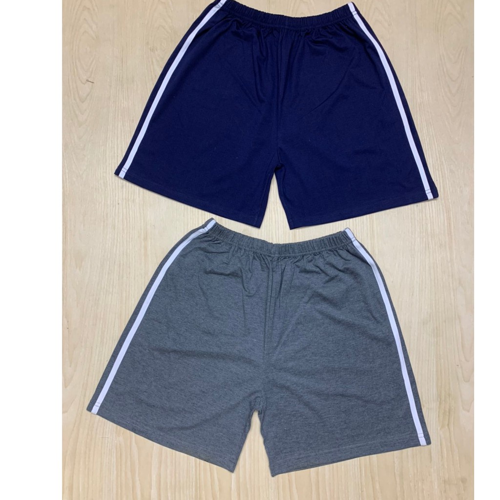 Quần Đùi Nam Thun Cotton Mặc Nhà - Quần Đùi Mặc Ngủ Nam Kẻ Sọc Đôi 2 Bên Chất Cotton Mềm Mại, Thoáng Mát