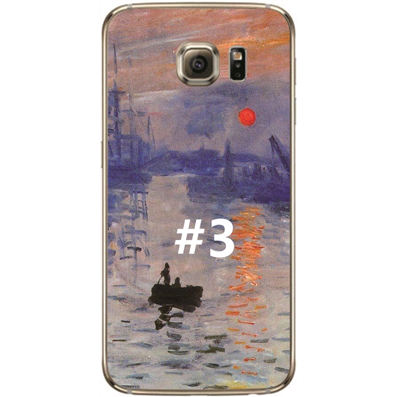 Ốp điện thoại TPU mềm hình vẽ Van Gogh cho Samsung Galaxy S6 Edge Plus /S5 /S4/i9600 /i9500