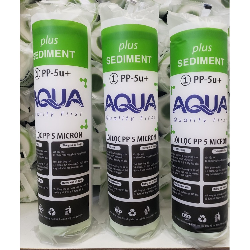 Lõi lọc nước AQUA số 1-Loại 10 inch-PP 5 Micron