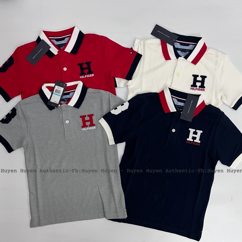 Áo Tommy matt polo  bé Trai