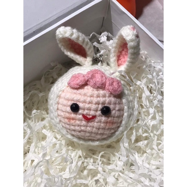 MÓC KHOÁ EM BÉ THỎ CUTE HANDMADE
