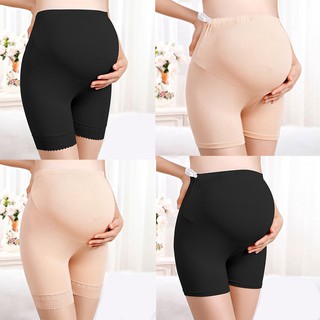 Quần legging cho bà bầu với vòng eo có thể điều chỉnh thoáng khí an toàn viền ren