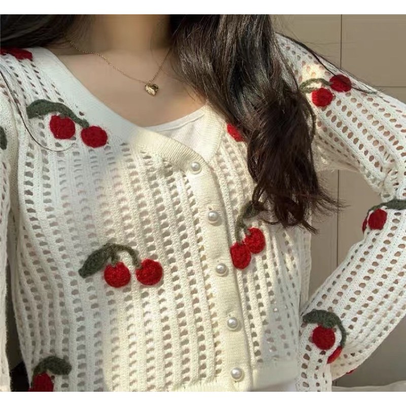 Áo Cardigan Cherry