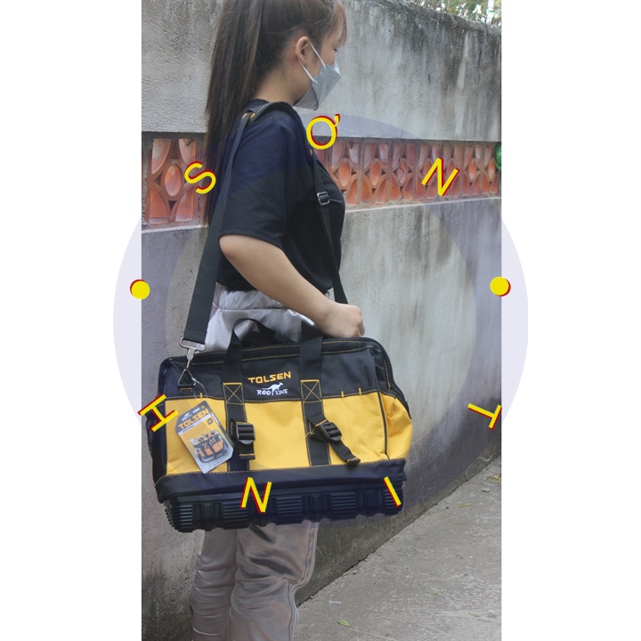 Túi Đựng Dụng Cụ 16&quot; Đáy Nhựa Tolsen 80103