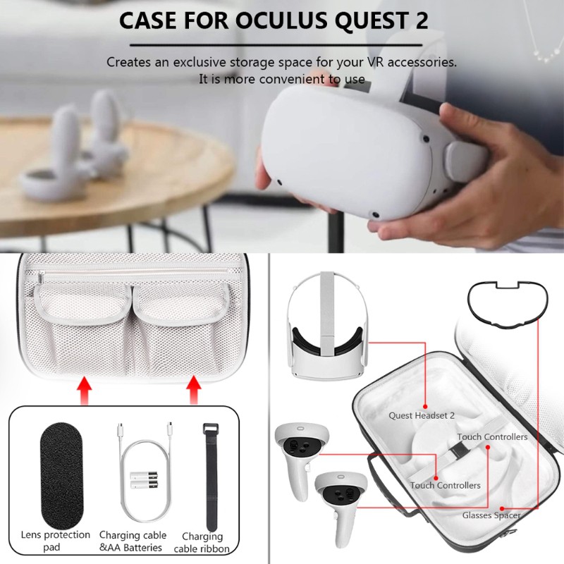 Hộp Đựng Bảo Vệ Cho Tai Nghe Oculus Quest 2