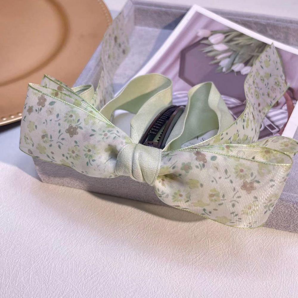 Kẹp Tóc Đuôi Ngựa Bằng Vải Họa Tiết Trái Chuối Phong Cách Cổ Điển Thời Trang Dành Cho Nữ