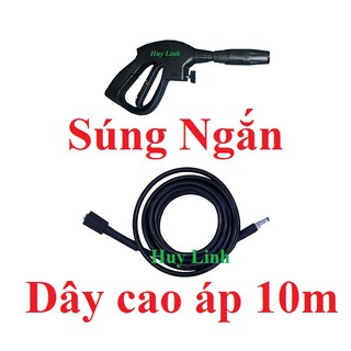 Bộ súng phun xịt ngắn và dây cao áp 10m Kachi