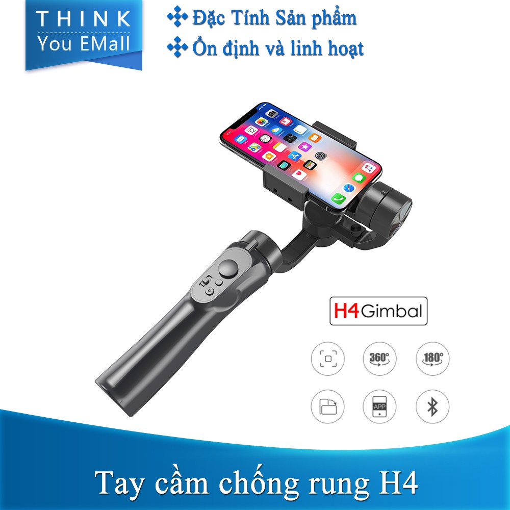 Tay cầm chống rung cho điện thoại H4 VLOG Pocket - Gimbal chống rung cho điện thoại