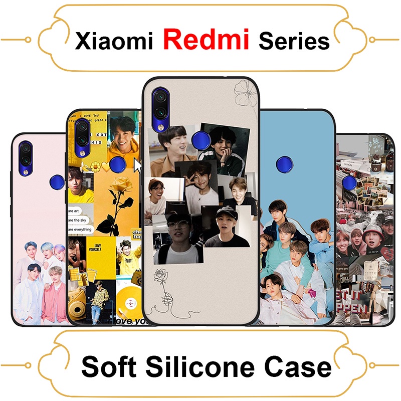 Ốp điện thoại silicone mềm hình BTS cho Xiaomi Mi 11T Civi 9T 10T POCO F2 F3 GT Pro BZ127