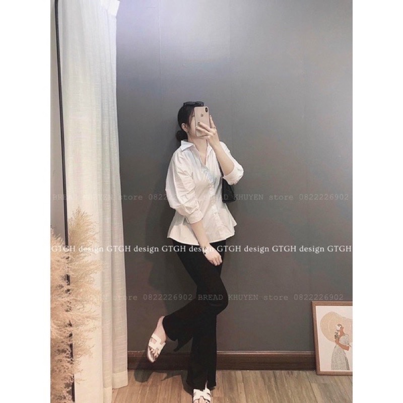 ÁO SƠ MI NHÚN EO XOÈ XINH SMCL33
