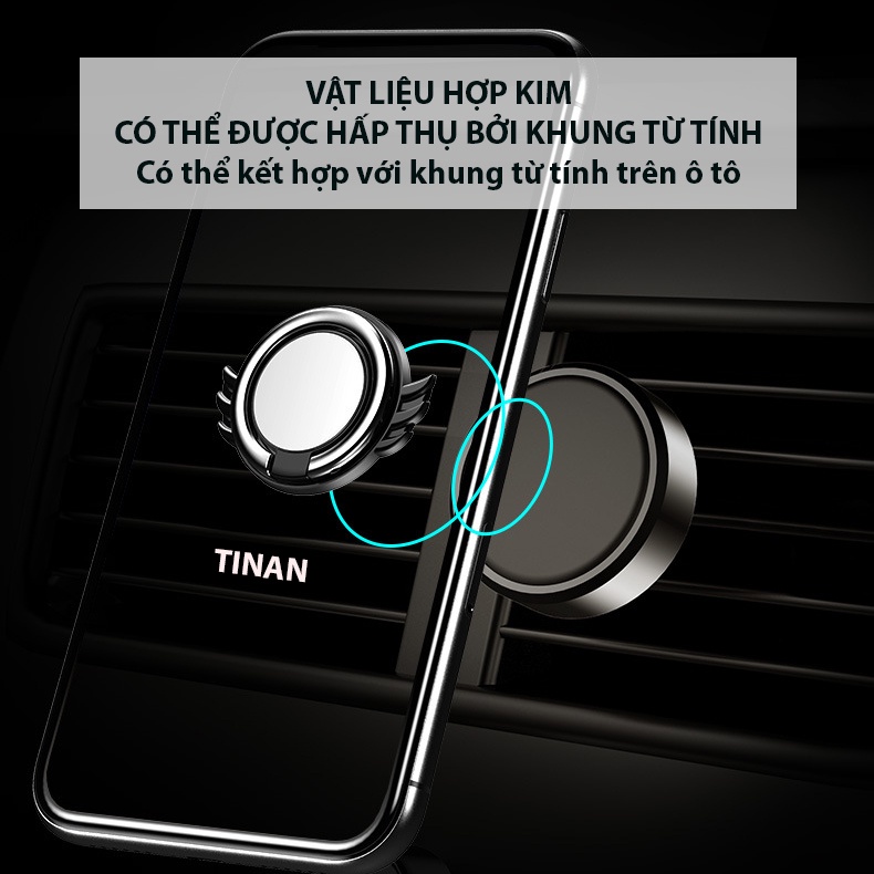 Giá Đỡ Điện Thoại Di Động Hình Đôi Cánh Thiên Thần, Giá Đỡ Dạng Nhẫn Đa Chức Năng Cho Điện Thoại
