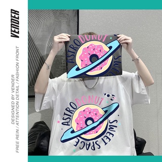 Áo thun nữ Space Astro Donuts Hàn Quốc phong cách Unisex form rộng V164