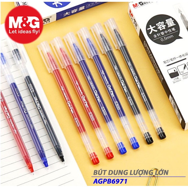 Bút bi nước nhiều mực AGPB 6971, 6901 nét 0.5mm viết từ 800 - 1000m hot deal học sinh hay dùng, văn phòng phòng phẩm