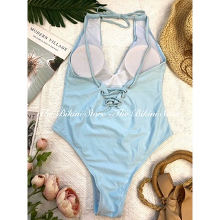 Bikini một mảnh thiết kế cột dây