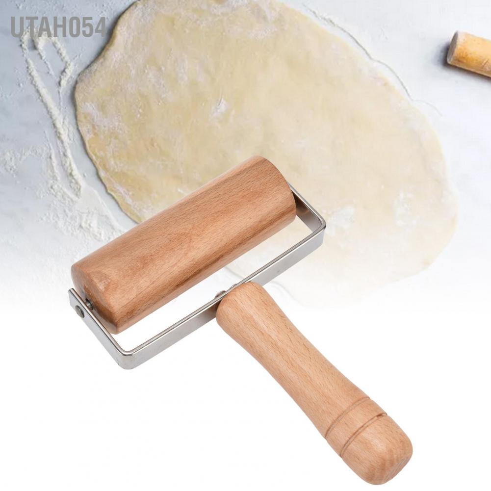 Utah054 Pizza Roller Multifunctional Fine Polishing Smoother Surfaces Practical Wood Pastry for Home Cake Shop