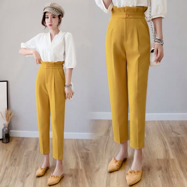 Quần Baggy cạp cao