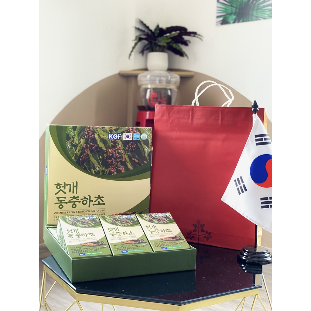 NƯỚC MÁT GAN ĐÔNG TRÙNG GIẢI ĐỘC GAN KGF HÀN QUỐC 50ML X 30 GÓI