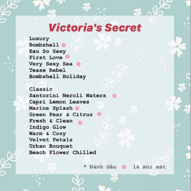 [Mẫu thử 30ml] [Link 1] Xịt thơm cơ thể Body mist Victoria’s Secret 30ml
