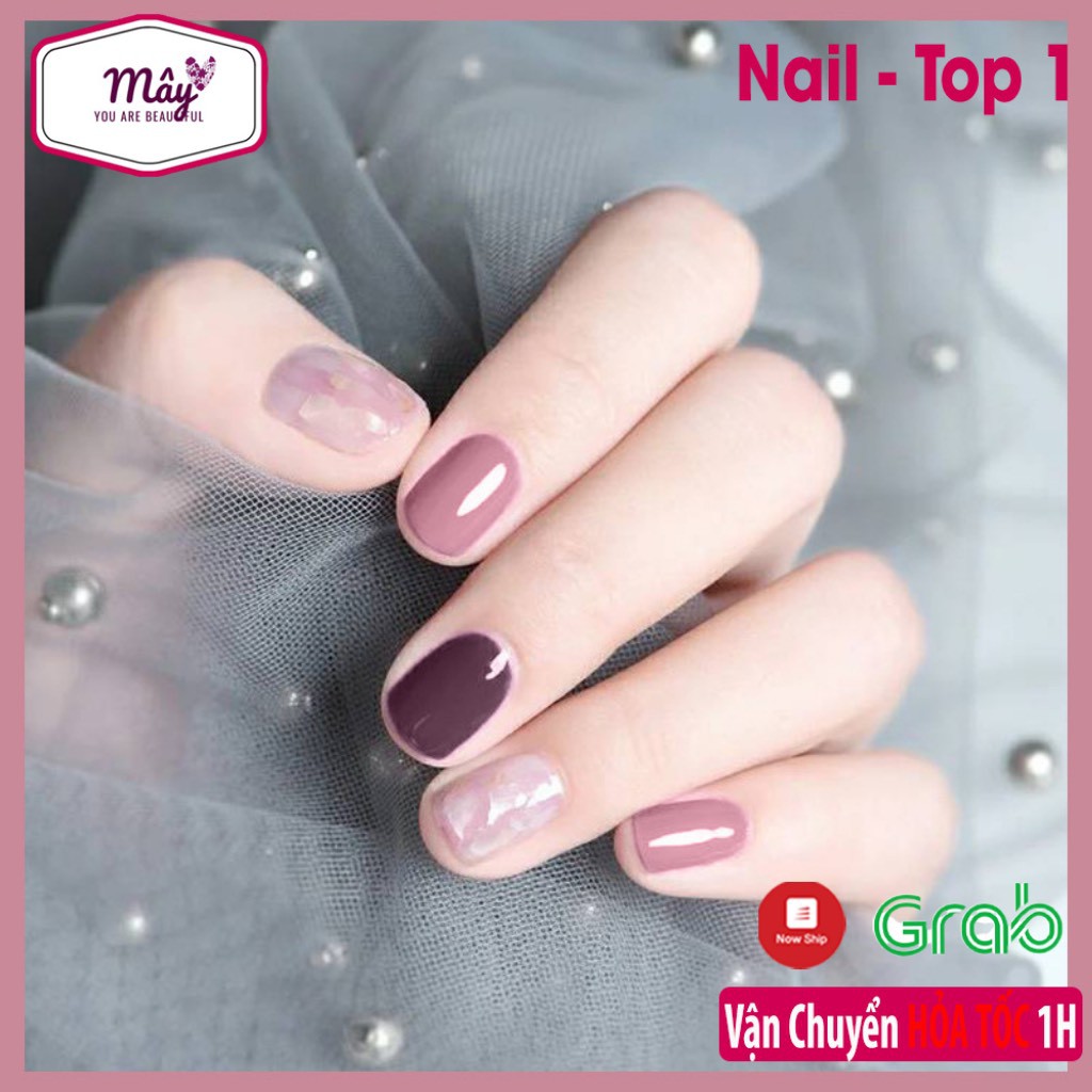 Set 24 móng tay giả sơn gel nghệ thuật phối màu NailMây-M11