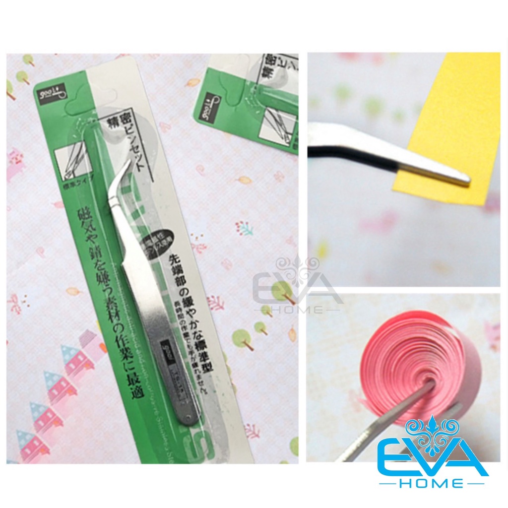 Nhíp Gắp Mũi Nhọn Đầu Cong / Đầu Thẳng Đa Năng Stainless Steel Point Tweezer