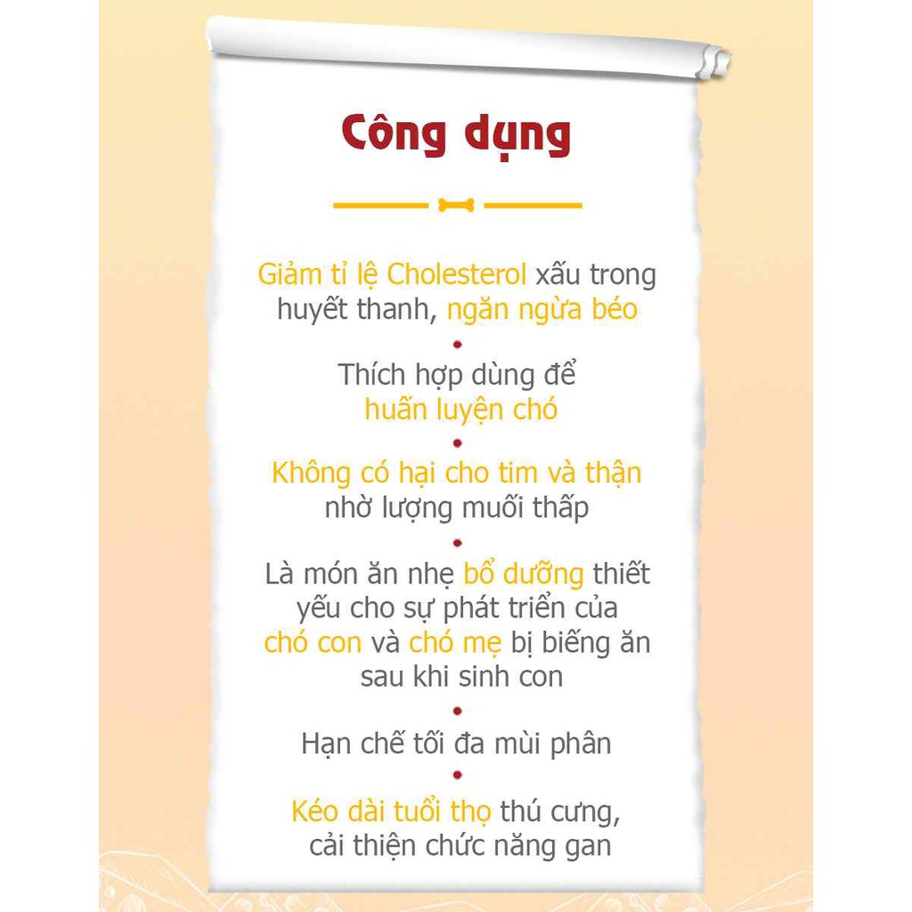 [ HSD 2022 ]  [ ẢNH THẬT ] PHÔ MAI CUỘN THỊT GÀ CHO CHÓ BOWWOW