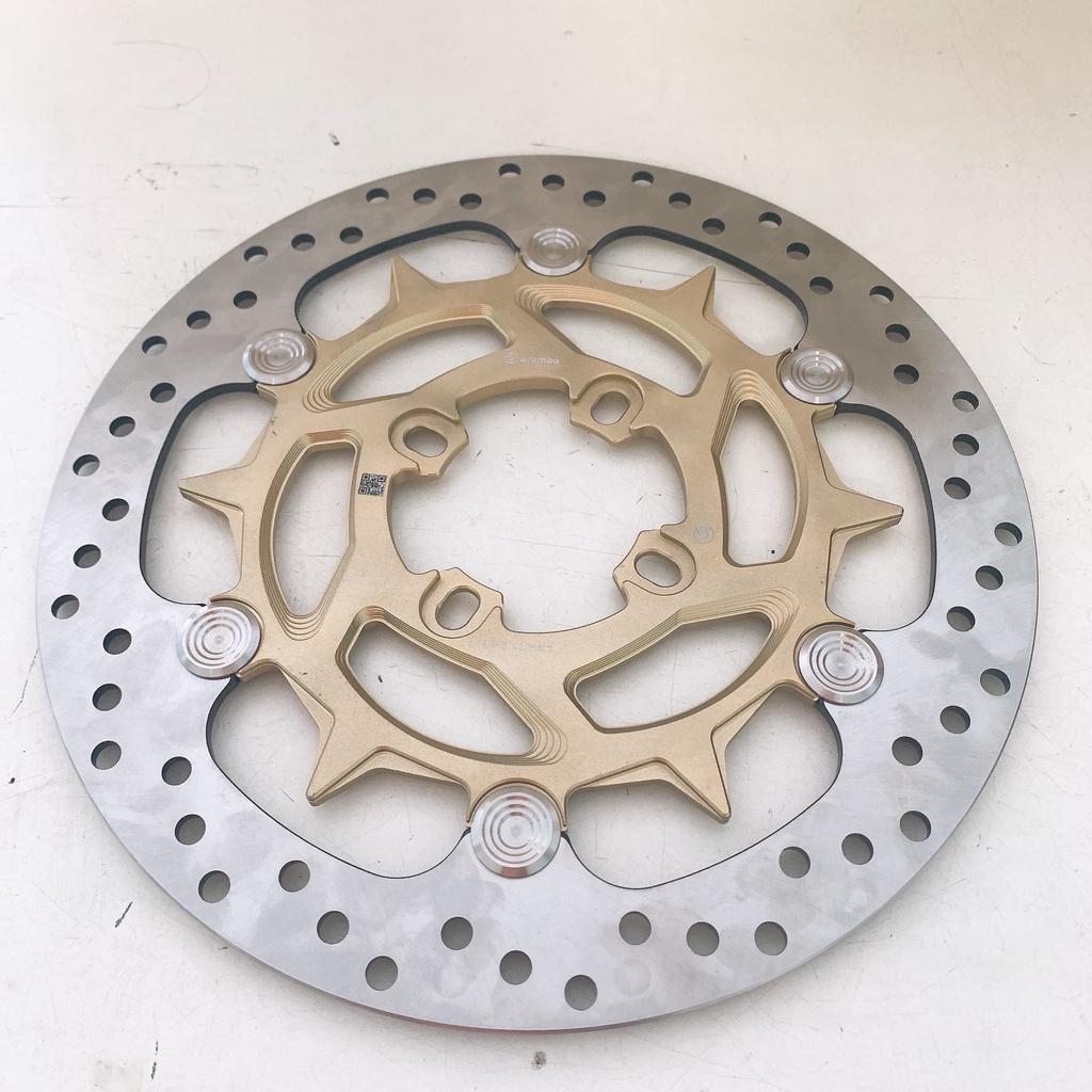 Đĩa Thắng Trước 4 lỗ size 265mm (Lòng CNC ANOT Màu Khoen INOX 304 Không Gỉ) - Gắn thông dụng nhiều dòng xe máy