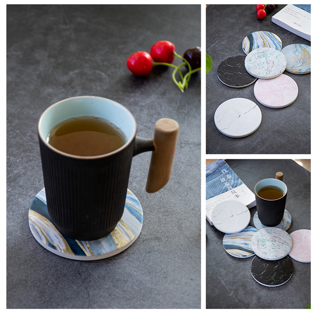 Đế Lót Ly Chống Thấm Nước Bằng Sứ Phong Cách Bắc Âu